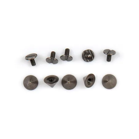 NITY STOŻKOWE SREBRNE 5 SZTUK 8 X 10 X 6 MM - Rico Design GmbG & Co.