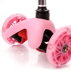 Hulajnoga Trójkołowa Dziecięca Koła Led Meteor Tucan Różowa