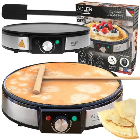 Naleśnikarka 1600W Z Nieprzywierającą Powłoką Adler Ad 3058
