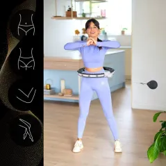 HULA HOP MAGNETYCZNA Z LICZNIKIEM I OBCIĄŻNIKIEM HHM15 HMS