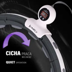HULA HOP MAGNETYCZNA Z LICZNIKIEM I OBCIĄŻNIKIEM HHM15 HMS