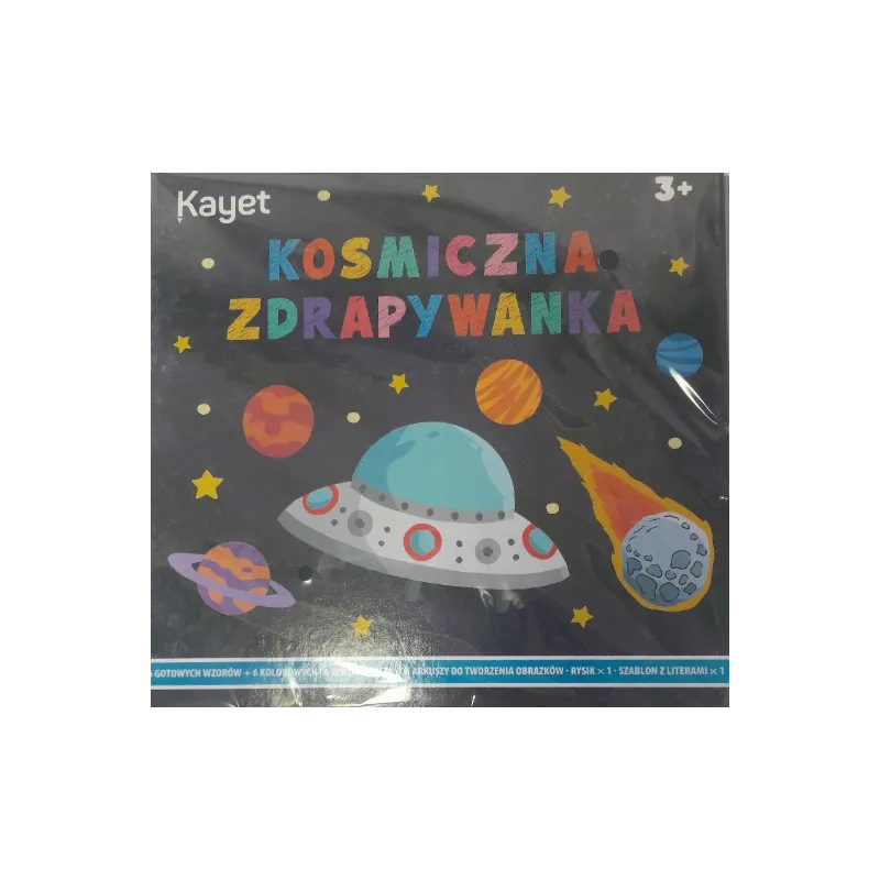 KOSMICZNA ZDRAPYWANKA KSIĄŻECZKA AKTYWNOŚCI 3+ KOSMICZNA ZDRAPYWANKA KSIĄŻECZKA AKTYWNOŚCI 3+