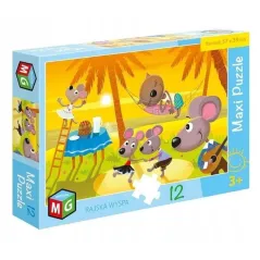 PUZZLE MAXI WIELKA WYSPA 12 ELEMENTÓW MULTIGRA 3+