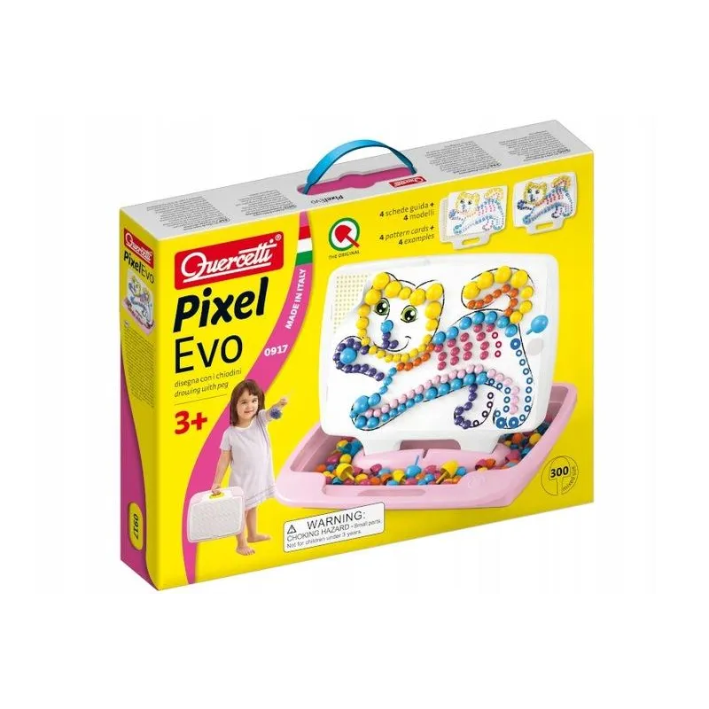 MOZAIKA PIXEL EVO 300 ELEMENTÓW ZESTAW KREATYWNY DLA DZIECI QUERCETTI 3+