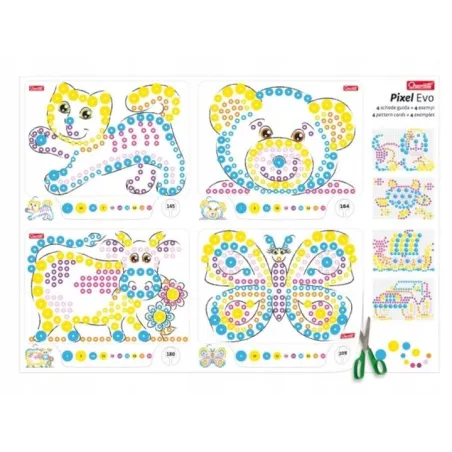 Mozaika Pixel Evo 300 Elementów Zestaw Kreatywny Dla Dzieci Quercetti 3+