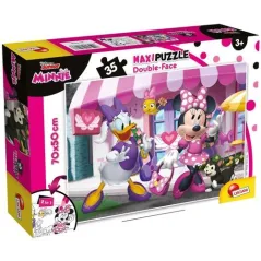 PUZZLE DWUSTRONNE 35 ELEMENTÓW SUPER MAXI MINNIE LISCIANI DLA DZIECI 3+