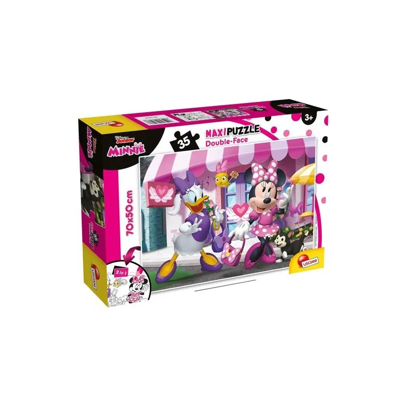 PUZZLE DWUSTRONNE 35 ELEMENTÓW SUPER MAXI MINNIE LISCIANI DLA DZIECI 3+