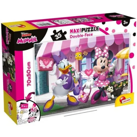 PUZZLE DWUSTRONNE 35 ELEMENTÓW SUPER MAXI MINNIE LISCIANI DLA DZIECI 3+