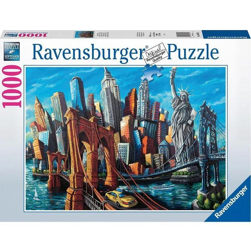 PUZZLE WELCOME TO NEW YORK 1000 ELEMENTÓW RAVENSBURGER 10+