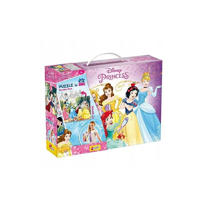 PUZZLE W WALIZECZCE 60 ELEMENTÓW DISNEY KSIĘŻNICZKI LISCIANI 4+
