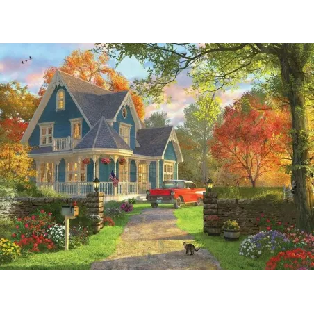 Puzzle Niebieski Dom Wiejski 1000 Elementów Eurographics 12+