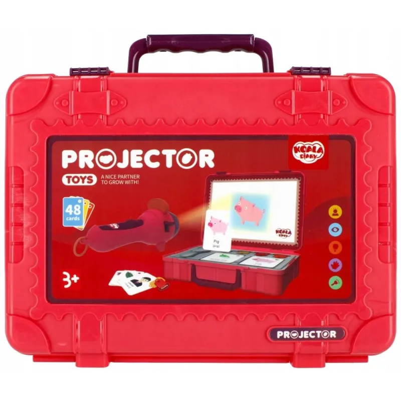 PROJEKTOR EDUKACYJNY Z WALIZKĄ I AKCESORIAMI MEGA CREATIVE 3+