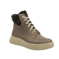 Skórzane Trzewiki Trapery Damskie Helios Komfort 604 Brązowe Rozmiar 40