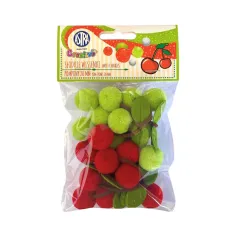 POMPONY DEKORACYJNE SŁODKIE WISIENKI ASTRA