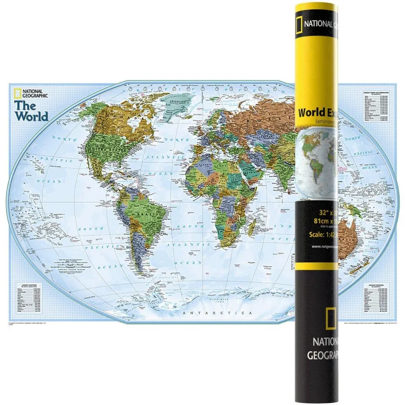 MAPA ŚCIENNA POLITYCZNA ŚWIAT EXPLORER 1:42 334 000