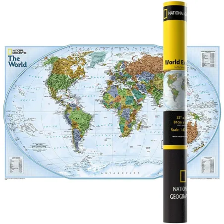 Mapa Ścienna Polityczna Świat Explorer 1:42 334 000