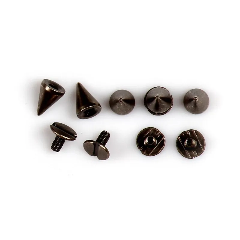 NITY STOŻKOWE SREBRNE 5 SZTUK 8X8MM - Rico Design GmbG & Co.