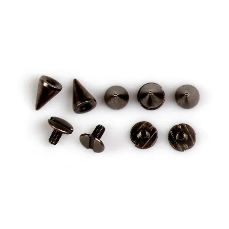 NITY STOŻKOWE SREBRNE 5 SZTUK 8X8MM - Rico Design GmbG & Co.