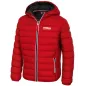 Kurtka Dziecięca Pikowana Z Kapturem Pitbull Czerwona Rozmiar 152
