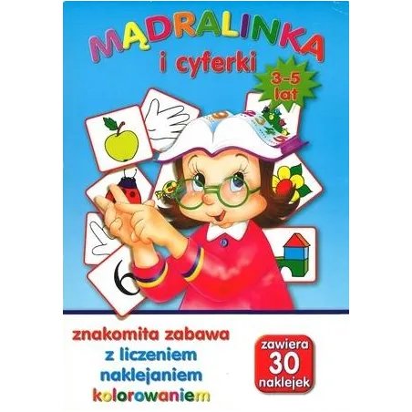 Mądralinka I Cyferki. Książeczka Z Naklejkami 3-5 Lat