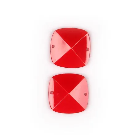 KAMIEŃ KWADRATOWY CZERWONY 2 SZTUKI 2.4X2.4 CM - Rico Design GmbG & Co.