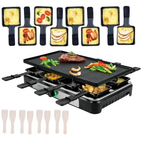 Grill Raclette Adler Ad 6616 Elektryczny 1400W 8 Patelenek