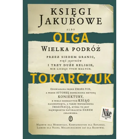 KSIĘGI JAKUBOWE Olga Tokarczuk - Wydawnictwo Literackie