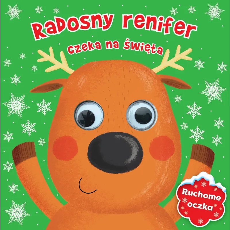 RADOSNY RENIFER CZEKA NA ŚWIĘTA RUCHOME OCZKA - Wilga