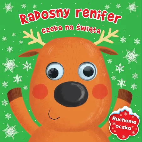 RADOSNY RENIFER CZEKA NA ŚWIĘTA RUCHOME OCZKA - Wilga