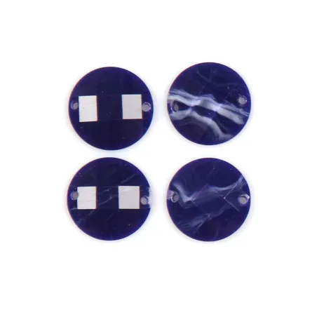 KAMIENIE OZDOBNE OKRĄGŁE CIEMNONIEBIESKIE 4 SZTUKI 28MM - Rico Design GmbG & Co.