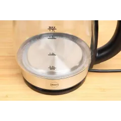 ELEKTRYCZNY CZAJNIK BEZPRZEWODOWY ELDOM C415 1.7L 2200W SZKLANY LED