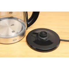 ELEKTRYCZNY CZAJNIK BEZPRZEWODOWY ELDOM C415 1.7L 2200W SZKLANY LED