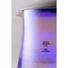 ELEKTRYCZNY CZAJNIK BEZPRZEWODOWY ELDOM C470 1.7L 2200W SZKLANY LED