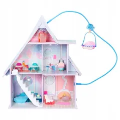 L.O.L. SURPRISE! O.M.G. WINTER COTTAGE DREWNIANY DOMEK DLA LALEK + 45 AKCESORIÓW