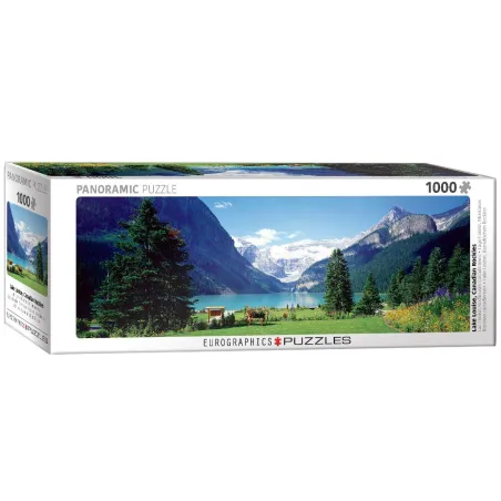 Puzzle Kanada Góry Rockies Widok Na Jezioro 1000 Elementów Eurographic 14+