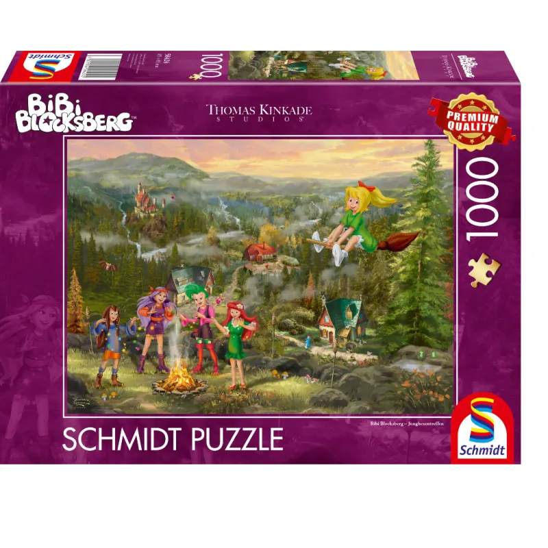 PUZZLE SPOTKANIE MŁODYCH CZAROWNIC 1000 ELEMENTÓW SCHMIDT 10+
