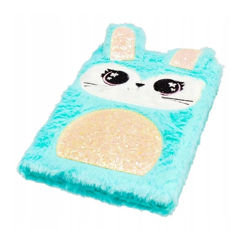 PAMIĘTNIK PLUSZOWY NOTES A5 WŁOCHACZ KRÓLIK