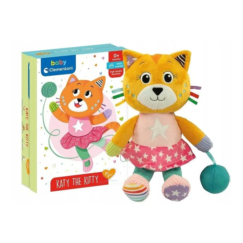 MOJA PRZYJACIÓŁKA KICIA SENSORYCZNA ZABAWKA CLEMENTONI 0+