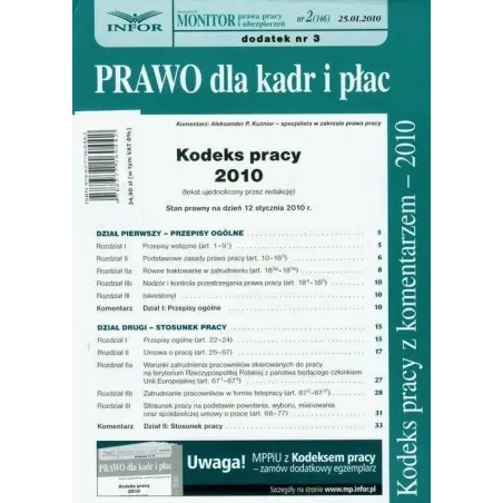 Kodeks Pracy Z Komentarzem 2010 Aleksander Kuźniar Kodeks Pracy Z Komentarzem 2010 Aleksander Kuźniar