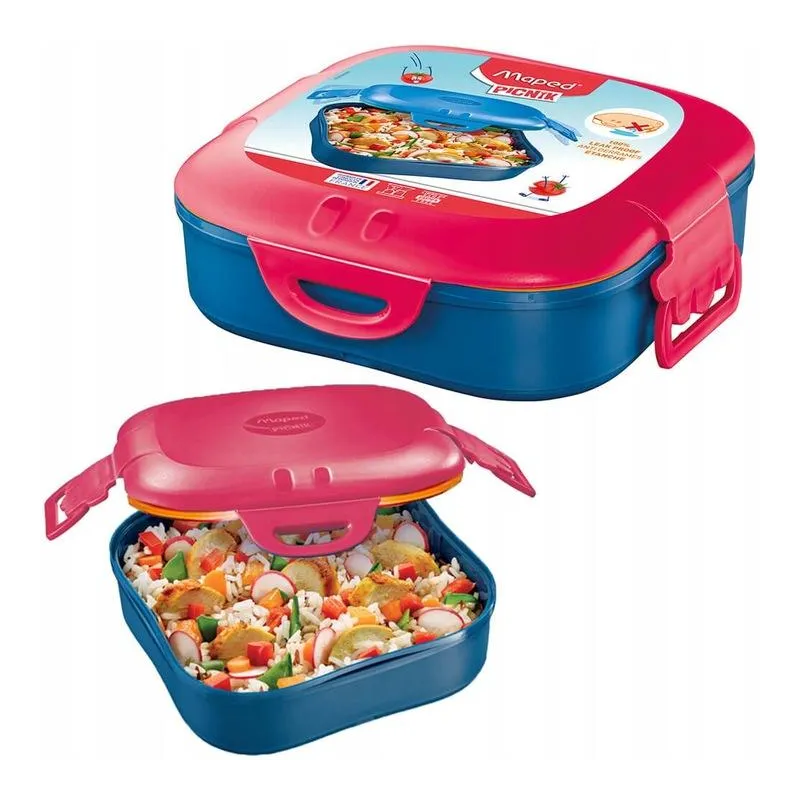 LUNCHBOX ŚNIADANIÓWKA NA ŻYWNOŚĆ Z KLIPSAMI DO SZKOŁY I PRACY MAPED