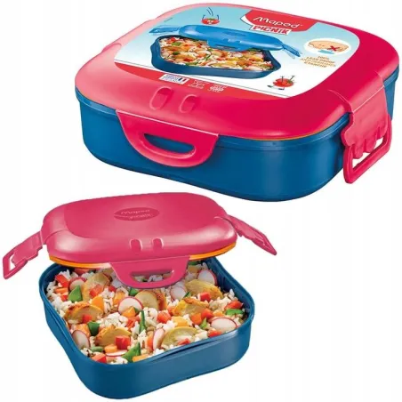 LUNCHBOX ŚNIADANIÓWKA NA ŻYWNOŚĆ Z KLIPSAMI DO SZKOŁY I PRACY MAPED