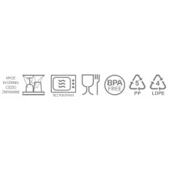 LUNCHBOX ŚNIADANIÓWKA NA ŻYWNOŚĆ Z KLIPSAMI DO SZKOŁY I PRACY MAPED