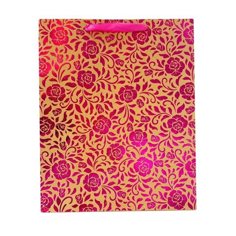 TOREBKA OZDOBNA PREZENTOWA RÓŻE METALCZNE