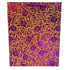 TOREBKA OZDOBNA PREZENTOWA RÓŻE METALCZNE