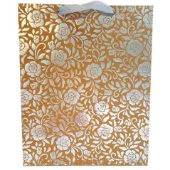 TOREBKA OZDOBNA PREZENTOWA RÓŻE METALCZNE