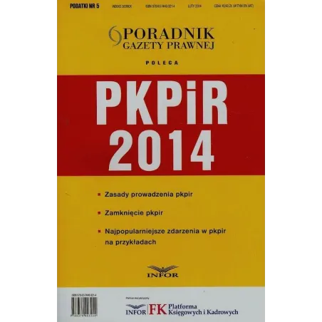Pkpir 2014 + Cd. Zasady Prowadzenia, Zamknięcie, Najpopularniejsze Zdarzenia Na Przykładach