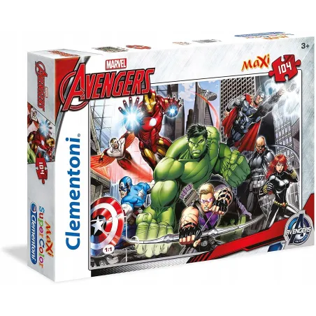 Puzzle Maxi Marvel Avengers 104 Elementy Clementoni 6+