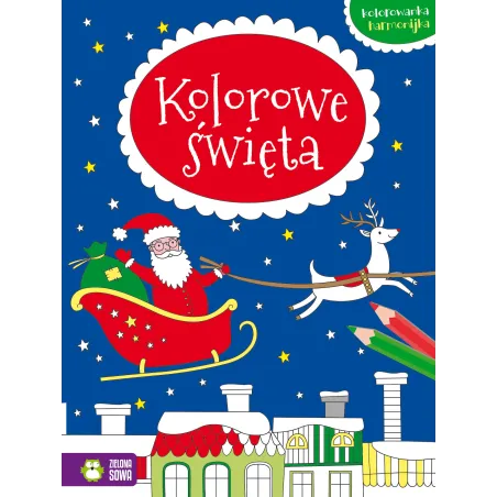 KOLOROWE ŚWIĘTA KOLOROWANKA HARMONIJKA 4+ - Zielona Sowa