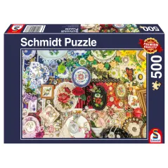 PUZZLE KOLOROWE OZDOBY 500 ELEMENTÓW SCHMIDT 8+