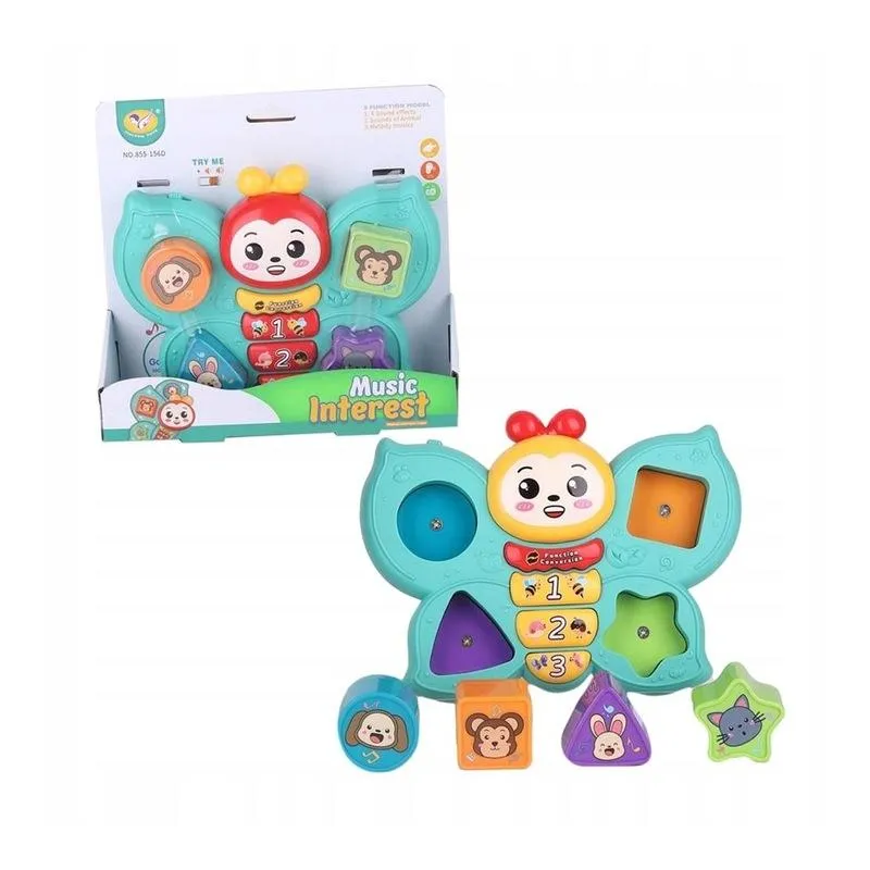 ZABAWKA MUZYCZNA MOTYLEK INTERAKTYWNY ASKATO 12M+